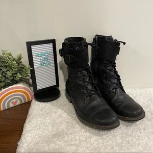 UGG Leather Combat Boots